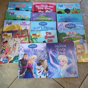 Lot of 14 Story Reader Me Reader Disney Princess Frozen Mickey Doc Books - Picture 1 of 15