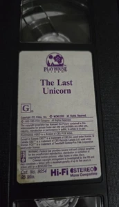 The Last Unicorn 1985 VHS - No Original Case  - Picture 1 of 2