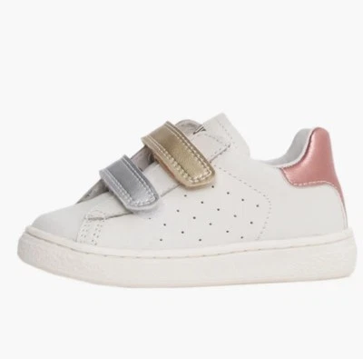 NWT NATURINO HASSELT Sneaker in White-Silver-Platinum - Sz 11 - Image 1 of 4