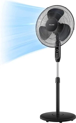 NEW 16'' Pedestal Remote Control, Oscillating Stand Up Fan 7-Hour Timer, 3-Speed - Image 1 of 4