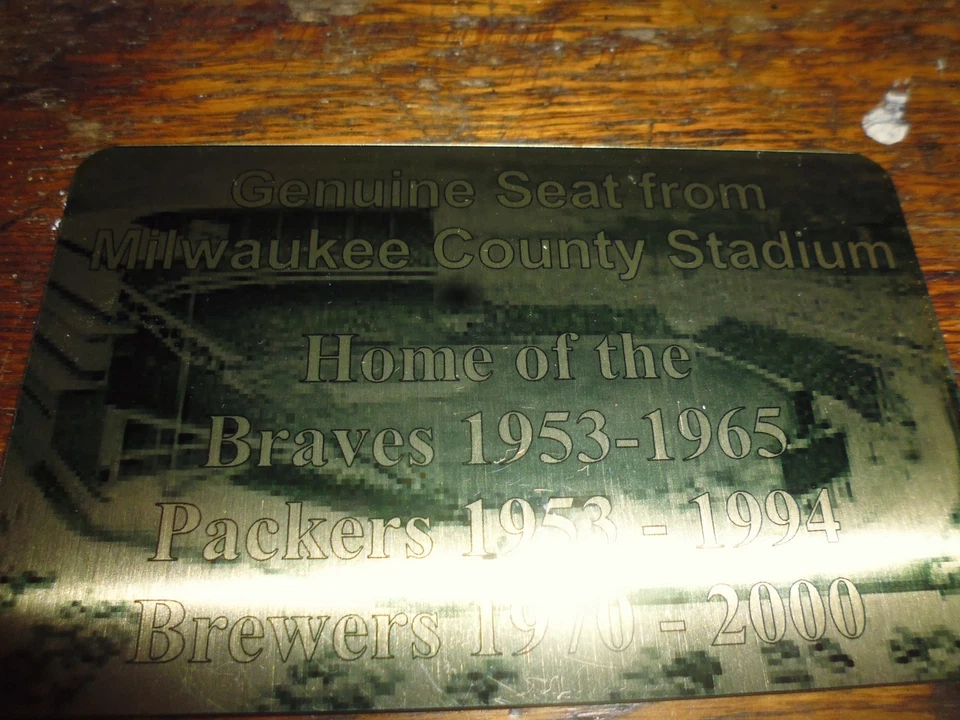 MILWAUKEE COUNTY STADIUM HOGAR DE LOS BRAVOS, EMPACADORES Y CERVECEROS Foto 1 de 1