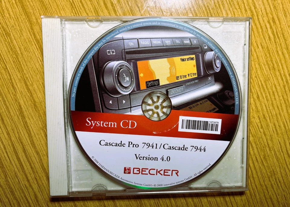 System CD Version 4.0  Becker Traffic Pro BE 7945 7949 Cascade 7941 7944 - Bild 1 von 1