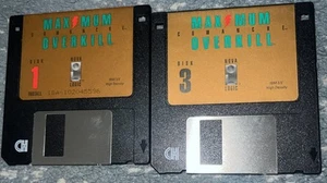 1992 Comanche Maximum Overkill- IBM PC Game- Nova Logic 3.5 Floppy Disks 1 & 3 - Picture 1 of 1