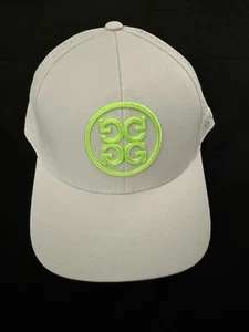 G/Fore Men's White Twill Trucker Golf Hat NWT SnapBack Cap Adjustable Flex Fit - Picture 1 of 3