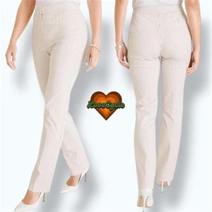 Chico’s Secret Damenhose Stretch gestreift gerades Bein – Größe 0R (US 8R) - Bild 1 von 8
