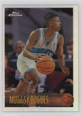 1996-97 Topps cromo refractor Muggsy Bogues Tyrone Bogues #98R Foto 1 de 2