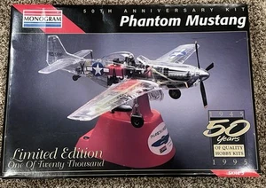 Monogram 50th Anniversary Phantom Mustang P-51 1:32 Scale Motorized Model Kit - Picture 1 of 2