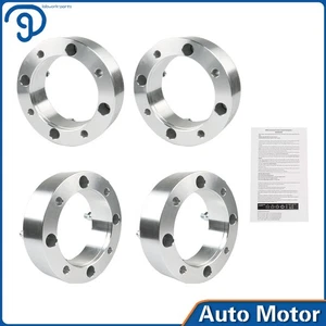 4pcs Silver 2" 4×156 Wheel Spacers 3/8"-24 For Polaris Ranger RZR Sportsman - Picture 1 of 12