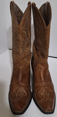 Ariat Womens Round Up Brown Sandstorm Wingtip Snip Toe Boots Size 9 B 10015290 - Image 1 of 4