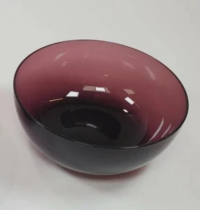 Tazón de vidrio vintage de amatista roja de 5" para sopa/para servir tazones usado en excelente estado - Imagen 1 de 7