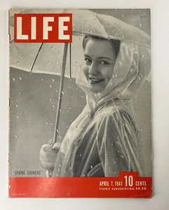 Life Magazine April 7, 1941 - Spring Showers - Victor Mature - London - Picture 1 of 3