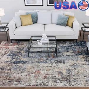Modern Area Rug Living Room Bedroom Dining Kitchen Soft Durable Easy Clean New - Picture 1 of 7