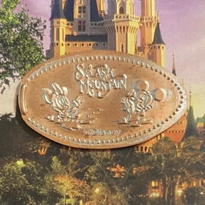ZURÜCKGENOMMEN Disney World gepresster länglicher Penny Splash Mountain Mickey & Minnie - Bild 1 von 1