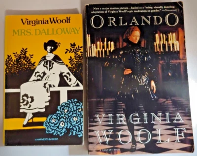 Mrs Dalloway, Orlando  by Woolf, Virginia Paperback Book Set of 2 - Imagem 1 de 2