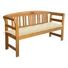 Patio  With Cushion 61.8" Solid Acacia Wood H3b9