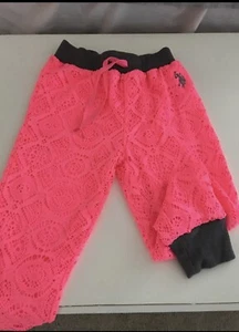 NWOT U.S. Polo Pants Pink Elastic Waist Girls Size 4 - Picture 1 of 4