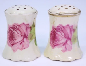 Conjunto de coctelera de sal y pimienta de colección patrón de rosas Royal Austria O&EG Fine China paquete - Imagen 1 de 12