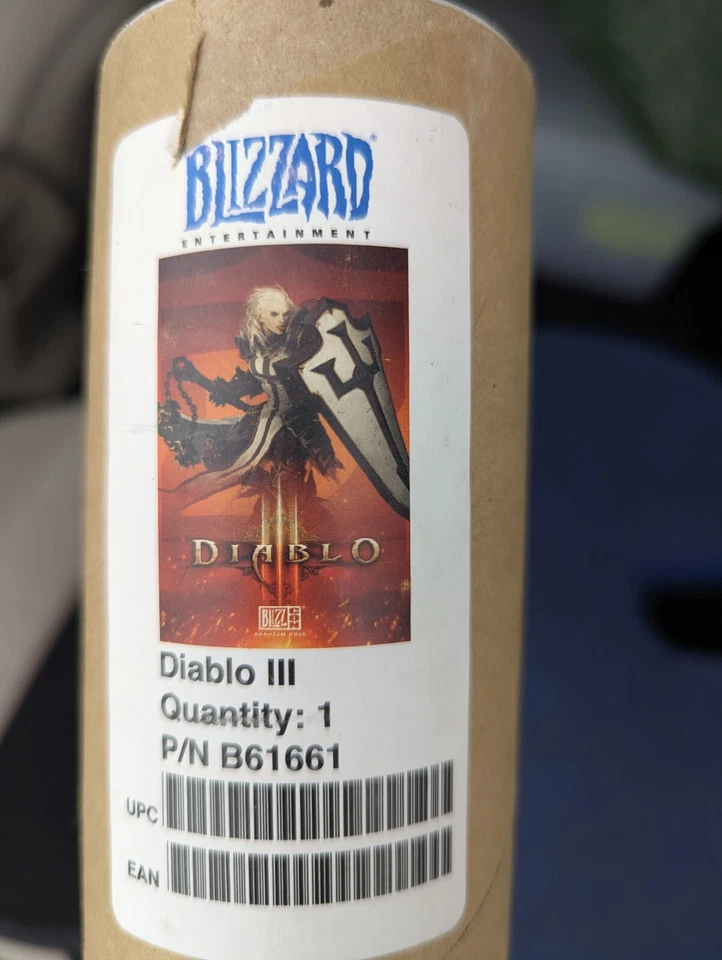 BlizzCon 2015 Official Diablo 3 III Female Crusader Poster - New - Image 1 of 1