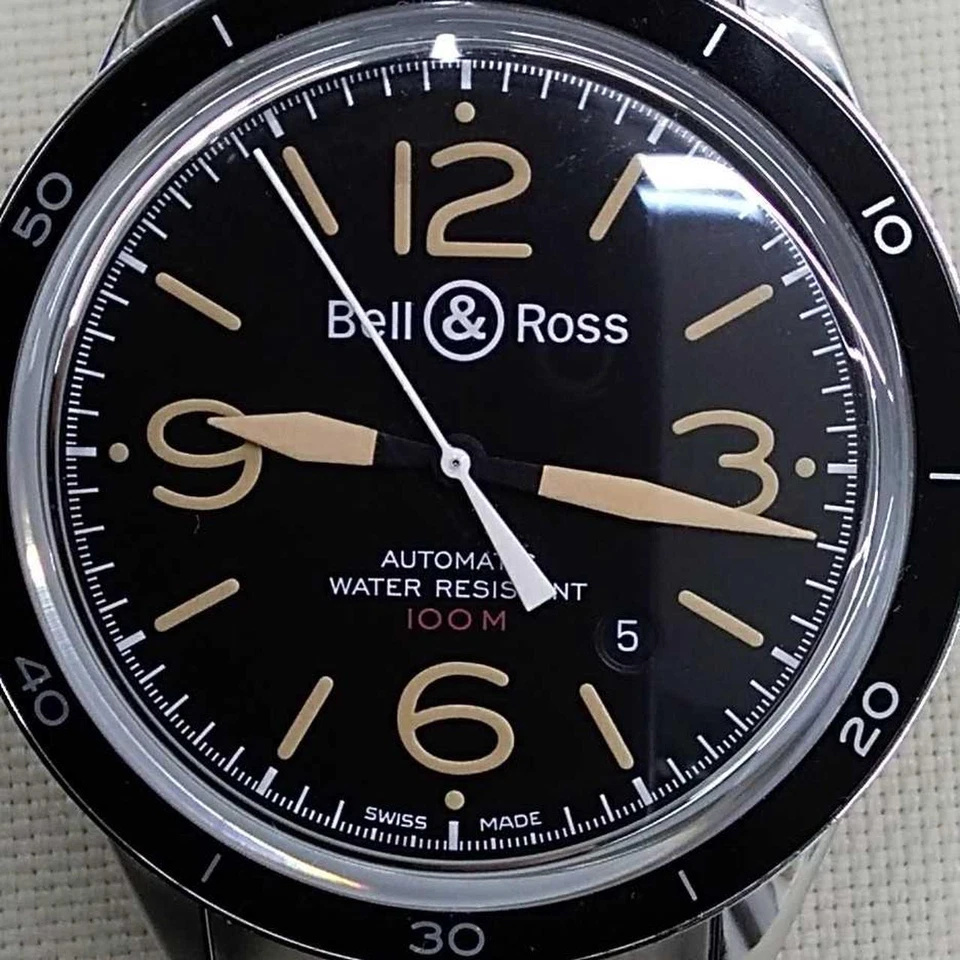 Reloj automático para hombre Bell&Ross vintage BR123-92 esfera negra fecha Foto 1 de 4