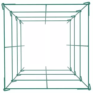 14.6" x14.6" x 39.4" 3 Packs Tomato Cages for Garden, Square Plant Support Cages - Picture 1 of 7