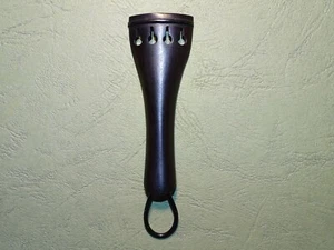 Saitenhalter aus *Ebenholz rund 82 mm f. 1/8 Geige Violine Violin Violino Violon - Bild 1 von 6