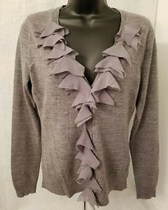 New York & Company Womens Cardigan Sweater Shirt Top Blouse Size S Small Gray - Picture 1 of 7