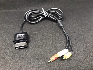 Official OEM Microsoft Xbox 360 AV Composite Audio/Video Cable RCA - Picture 1 of 4