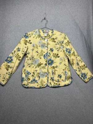 Chaqueta Coldwater Creek Mujer Petite PS Floral Cottagecore Gannycore Primavera Foto 1 de 4