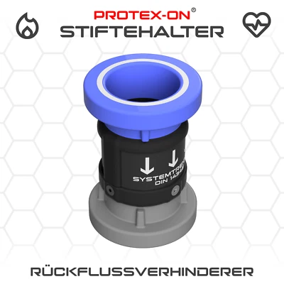 PROTEX-ON Feuerwehr Rückflussverhinderer Stiftehalter Organizer Stiftbox Geschenk Deko