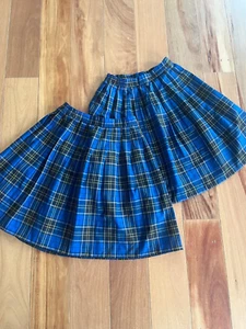 Dennis Uniform Mayfair Plaid Skirts- Size 14-16/Adult XS GUC Made In The USA - Picture 1 of 7