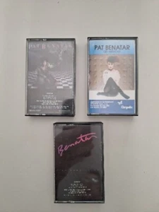 Pat Benatar 3 Cassette Lot - Live From Earth, Get Nervous, Tropico Test Played - Picture 1 of 14