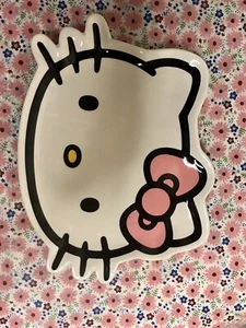 Sanrio Hello Kitty Ceramic 8" Plate Trinket Jewelry Tray SilverBuffalo Ring Dish - Picture 1 of 3