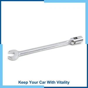 Pack(1) 15mm Swivel Head Combination Socket Spanner Wrench Car Repairing Tool - Picture 1 of 3
