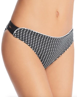 Parte inferior de biquíni Nanette Lepore feminina charmer ponto preto tamanho 8 L37037 - Imagem 1 de 2