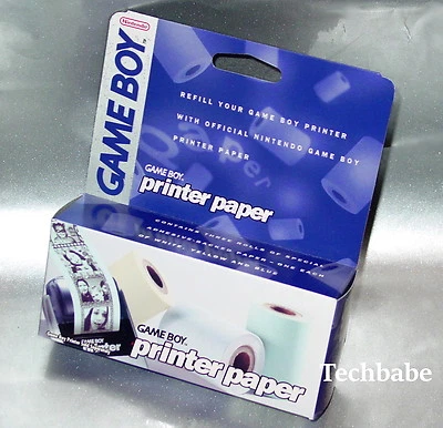 NEW Sealed Game boy Color PRINTER PAPER 3 ROLLS refill carton box by Nintendo - Image 1 of 2