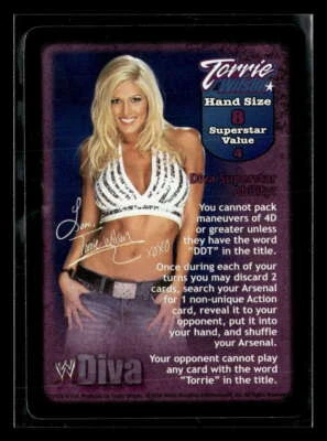 2004 WWE Raw Deal Divas Overload Torrie Wilson #121 Superstar Foil ES8622 - Image 1 of 2