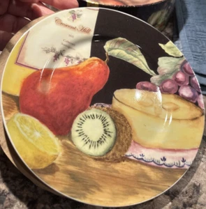 American Atelier Dessert/Salad Plate: 4pc NAPA #5309 - 6 1/2" Fruit & Cheese $15 - Picture 1 of 11