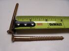 #12 X 3&quot; Silicon Bronze Square Drive Flat Head Wood Screw USA VINTAGE Qty 10