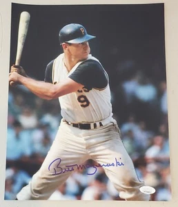 Foto autografiada de Bill Mazeroski Piratas de Pittsburgh 11x14 - Certificado de autenticidad JSA Witness - Imagen 1 de 1