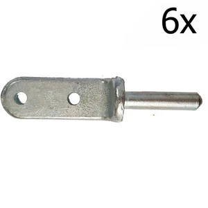 6 x ZINC PLATED BOLT ON TAILGATE GUDGEONS (1016/002)hinge pins trailer horsebox - Picture 1 of 1