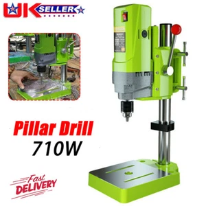5 Speed Bench Top 710W Pillar Drill Press Table Stand Drilling Workbench Machine - Picture 1 of 8