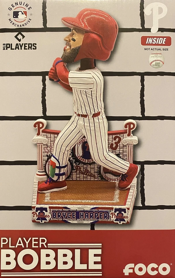 Bryce Harper Philadelphia Phillies 3 HR Game & 1000 Runs Milestone Bobblehead - Image 1 of 1