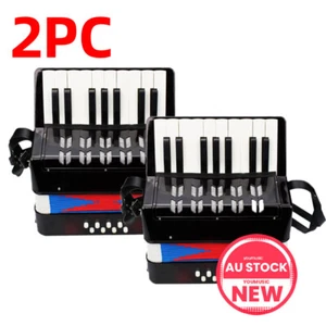 2X Kids Children Accordion 17-Key 8 Bass Accordion for Beginner S7Z4 - Picture 1 of 2