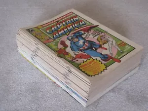 CAPTAIN AMERICA x 56, # 1 - 55 + Summer Special, 4 x free gifts Marvel UK Comics - Imagen 1 de 19