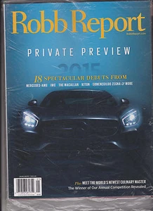 NEW SEALED ROBB REPORT PRIVATE PREVIEW + HOME & STYLE MAGAZINE JANUARY 2015 - Picture 1 of 2