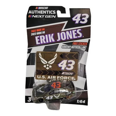 Nascar Authentics Wave 6 #43 2022 Erik Jones Fuerza Aérea de los Estados Unidos nuevo embalaje original Foto 1 de 4