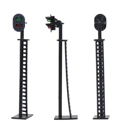 5pcs Model Railway Block Signals Green/Red HO or OO Scale 8cm 12V Led JTD01 - Image 1 of 4