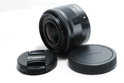 Lente zoom estándar Canon EF-M15-45 mm F3,5-6,3IS STM sin espejo SLR Japón como nueva Foto 1 de 4