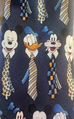 "Corbata de Mickey Mouse and Friends Disneyland Resort 100 % seda 60""" Foto 1 de 4