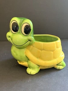 Relpo Turtle Planter, #2095, Orginal Sticker, EUC, 5 inch x 6 inch - Picture 1 of 10